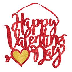 241956 10 X 11 In. Happy Valentines Day Foam Hanging Decoration - Pack Of 4