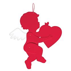 242049 22 X 16 In. Valentines Day Felt Jointed Cupid - Pack Of 5