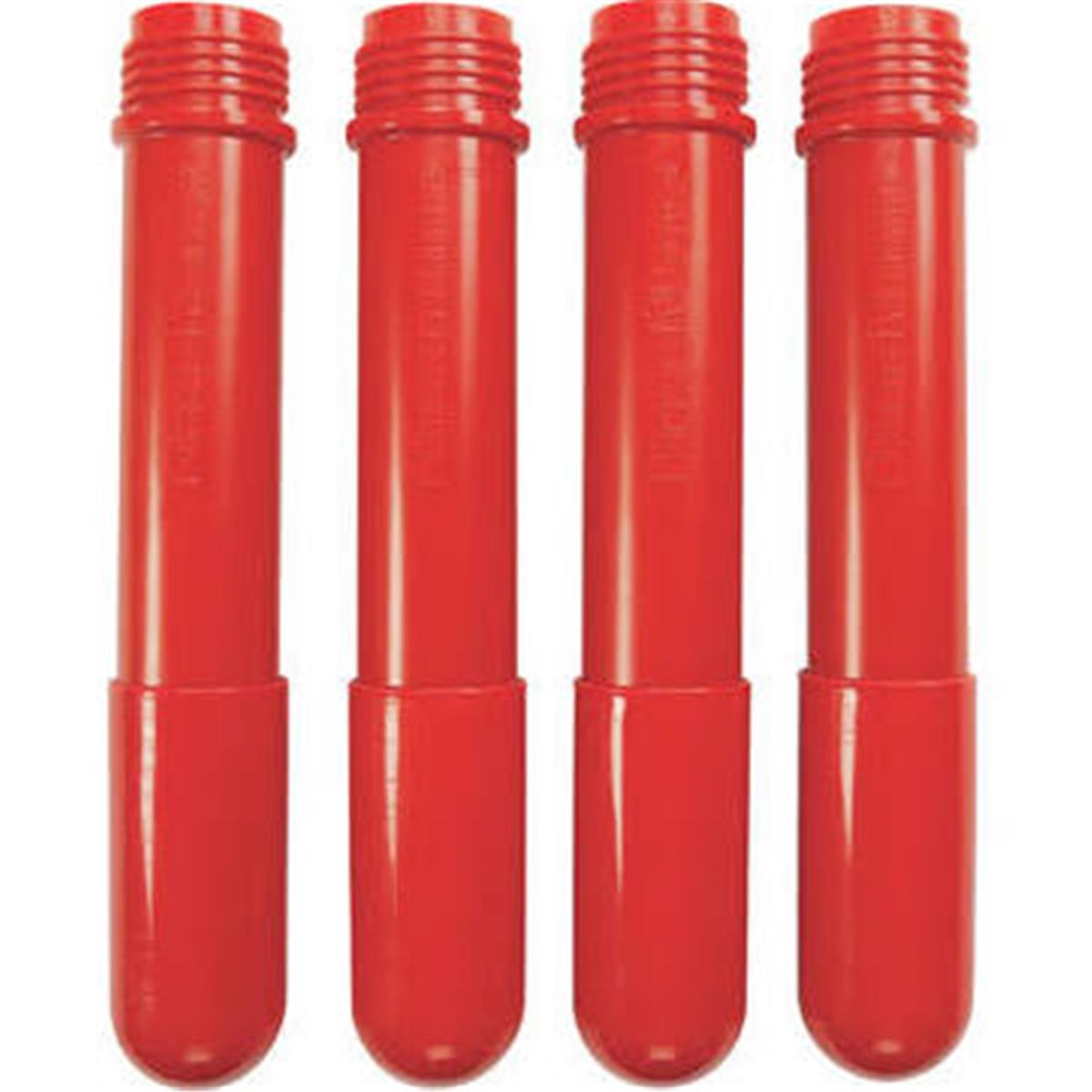 Angeles Ab7516pr 16 In. Baseline Additional Table Leg, Candy Apple Red - Pack Of 4