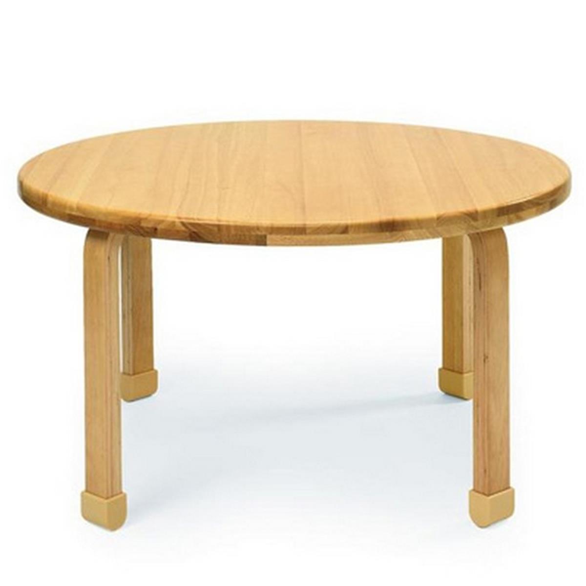 Angeles Ab7820l18 36 In. Dia. Round Natural Wood Table With 18 In. Legs