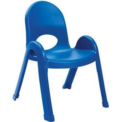 11 In. Value Stack Chairs, Royal Blue
