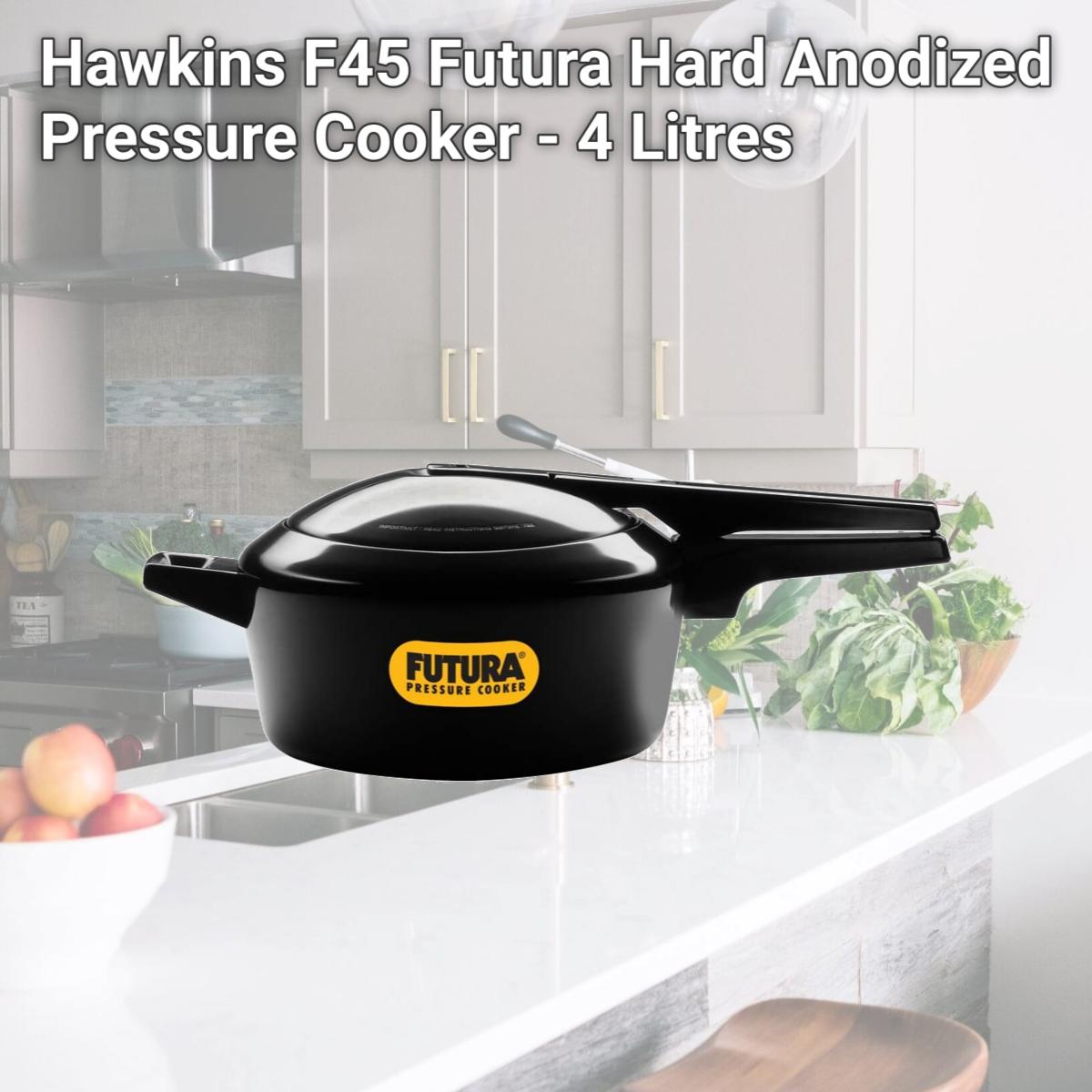 Picture of Hawkins F45 Futura Hard Anodized Pressure Cooker - 4 Litres