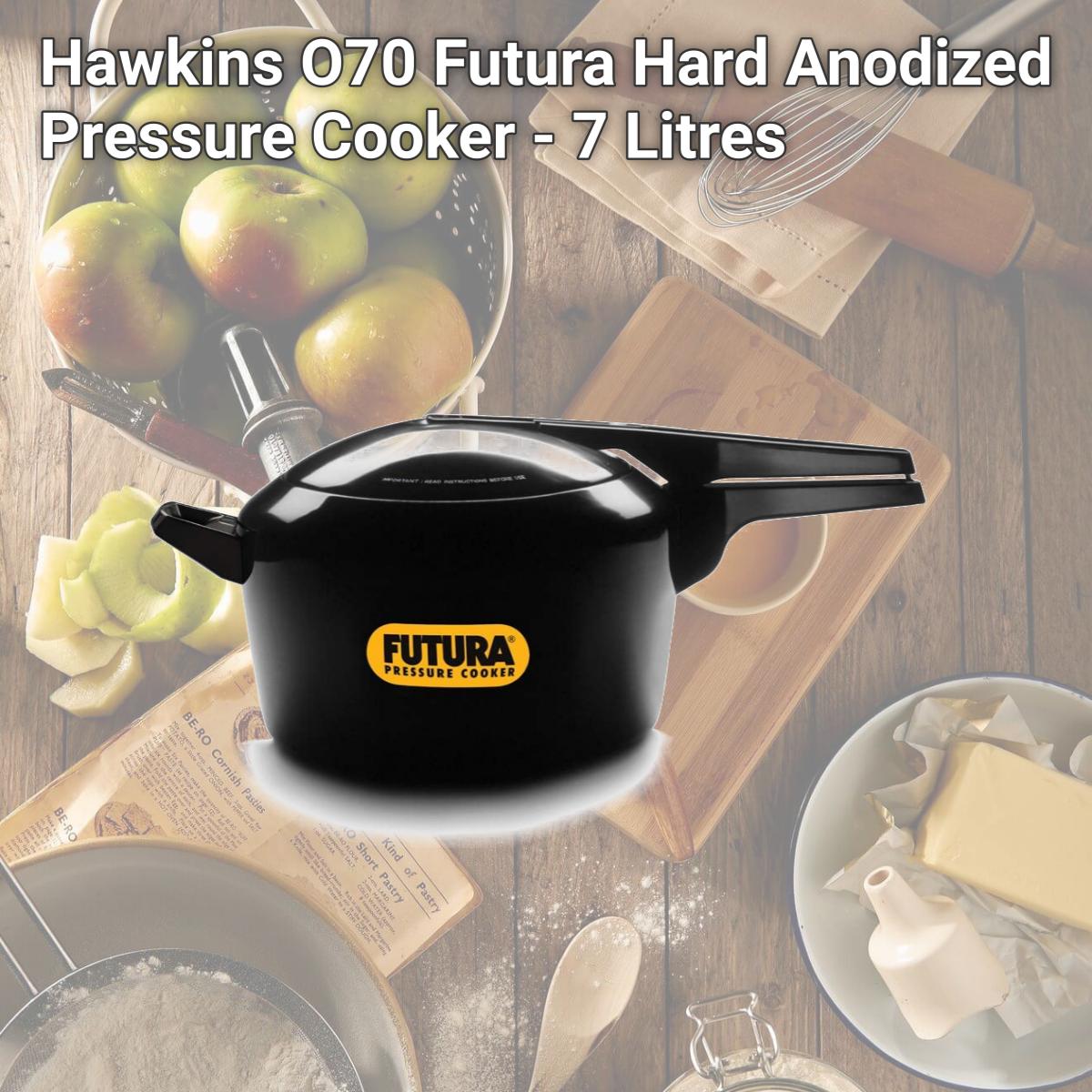 Picture of Hawkins O70 Futura Hard Anodized Pressure Cooker - 7 Litres
