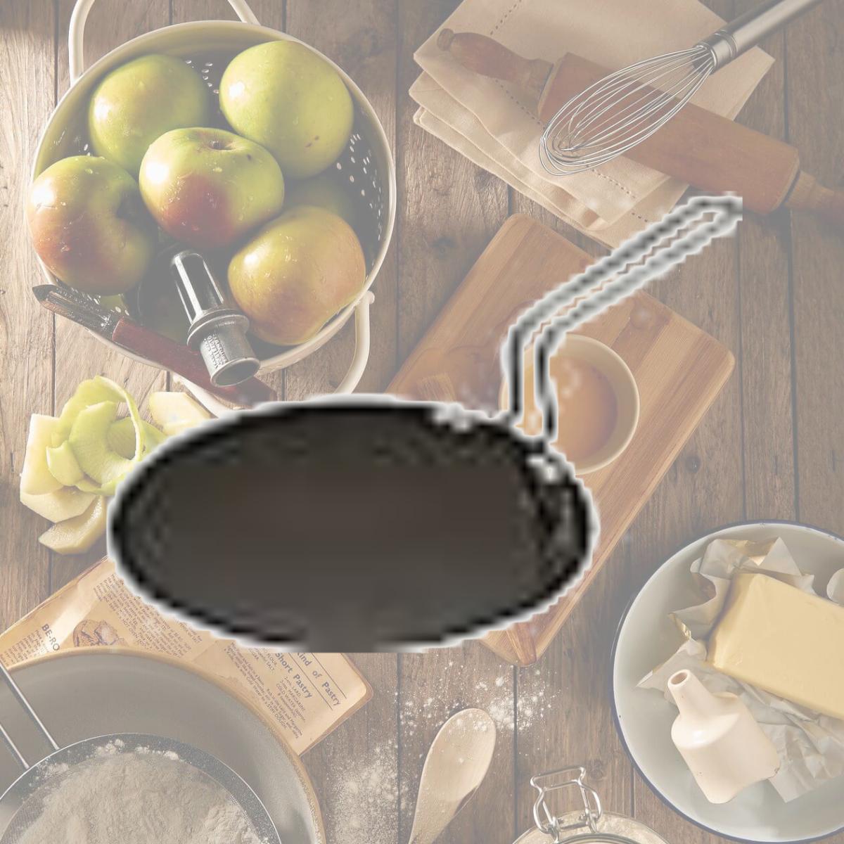 Picture of Hawkins L57 Futura Hard Anodised Concave Tava Griddle 10 in. - 6.35mm with Plastic Handle