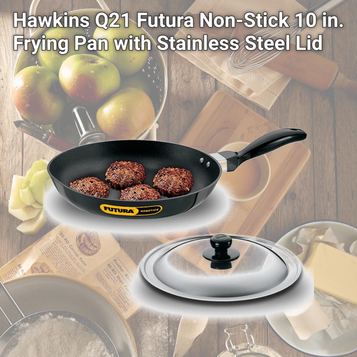Picture of Hawkins Q21 Futura Non-Stick 10 in. Frying Pan with Stainless Steel Lid