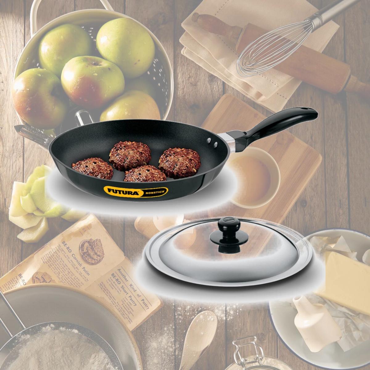 Picture of Hawkins Q21 Futura Non-Stick 10 in. Frying Pan with Stainless Steel Lid