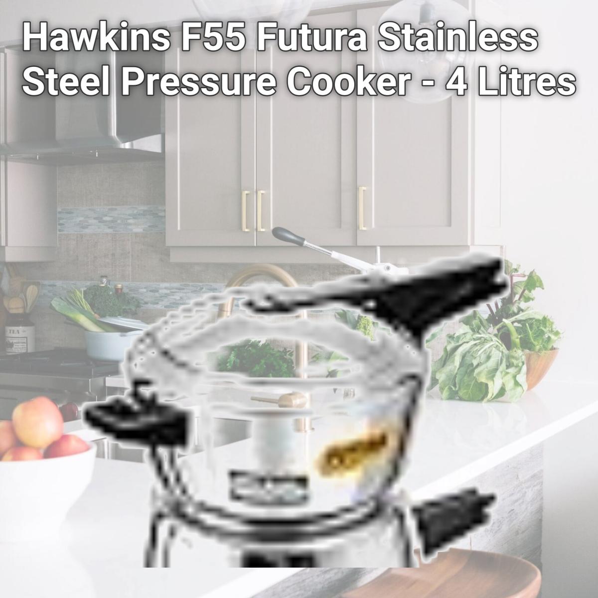Picture of Hawkins F55 Futura Stainless Steel Pressure Cooker - 4 Litres