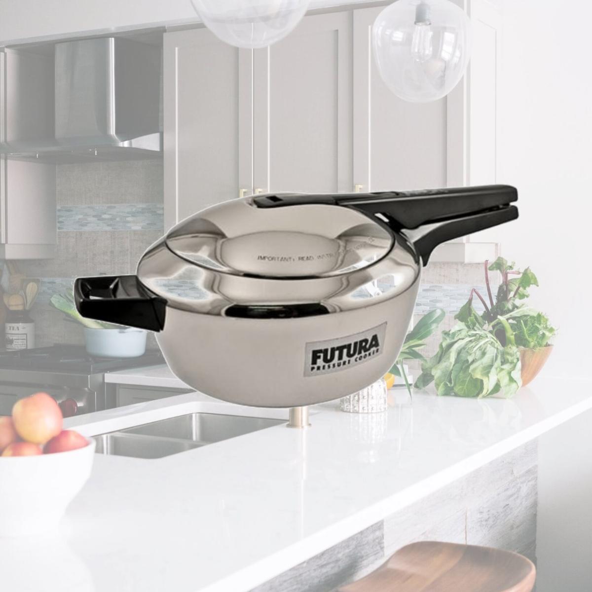 Picture of Hawkins F50 Futura Stainless Steel Pressure Cooker - 5.5 Litres