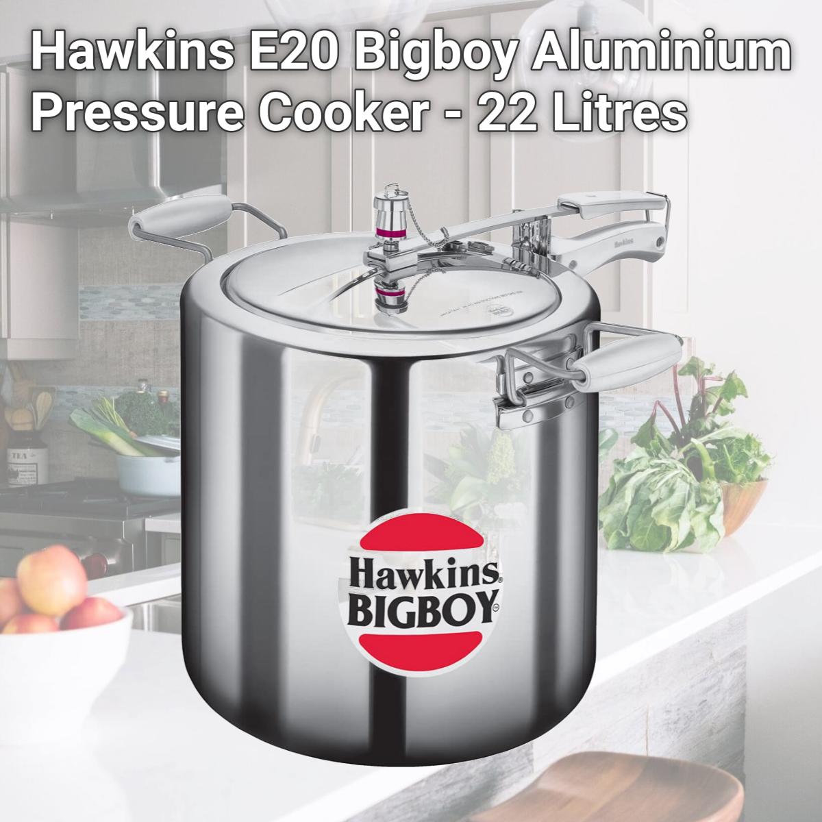 Picture of Hawkins E20 Bigboy Aluminium Pressure Cooker - 22 Litres