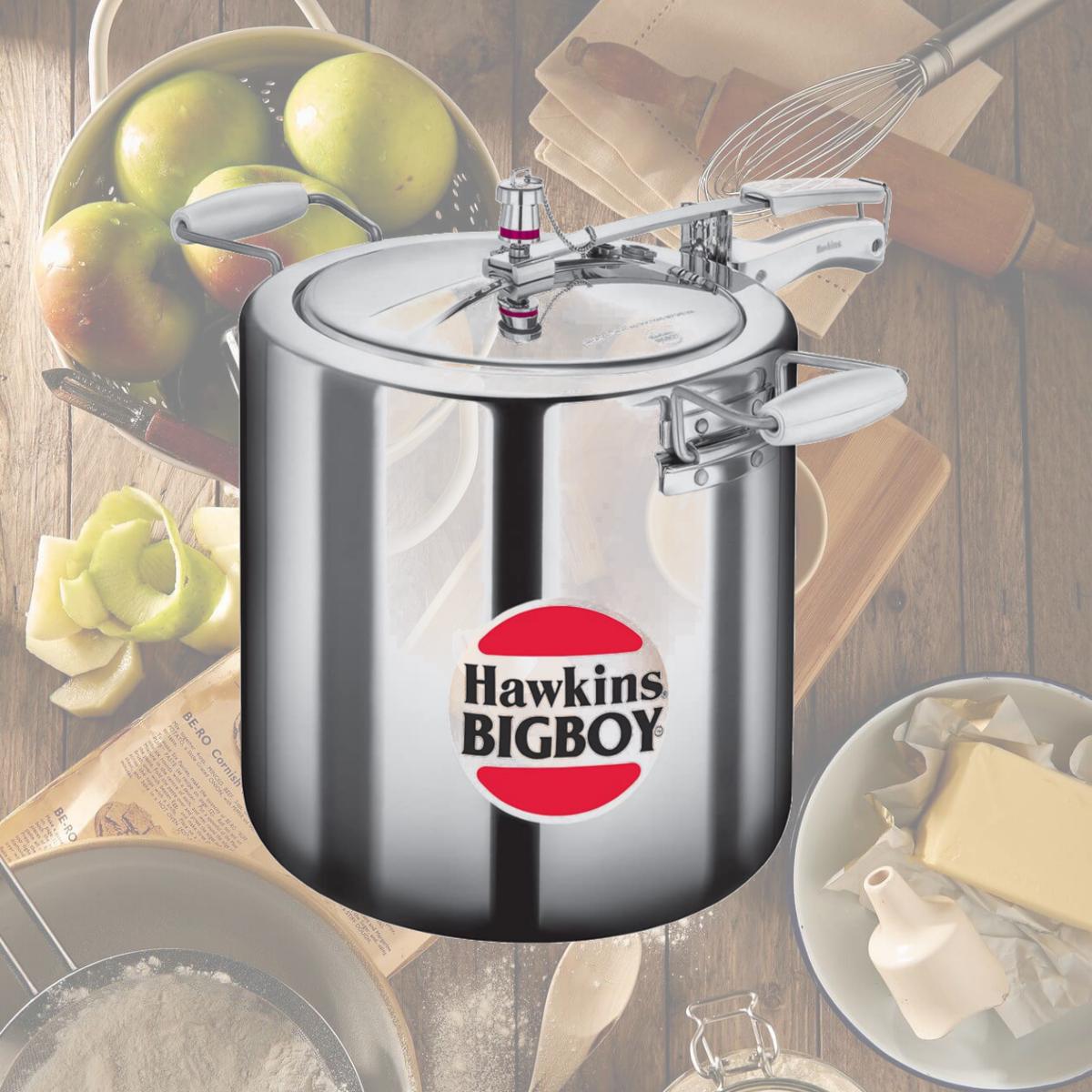 Picture of Hawkins E20 Bigboy Aluminium Pressure Cooker - 22 Litres