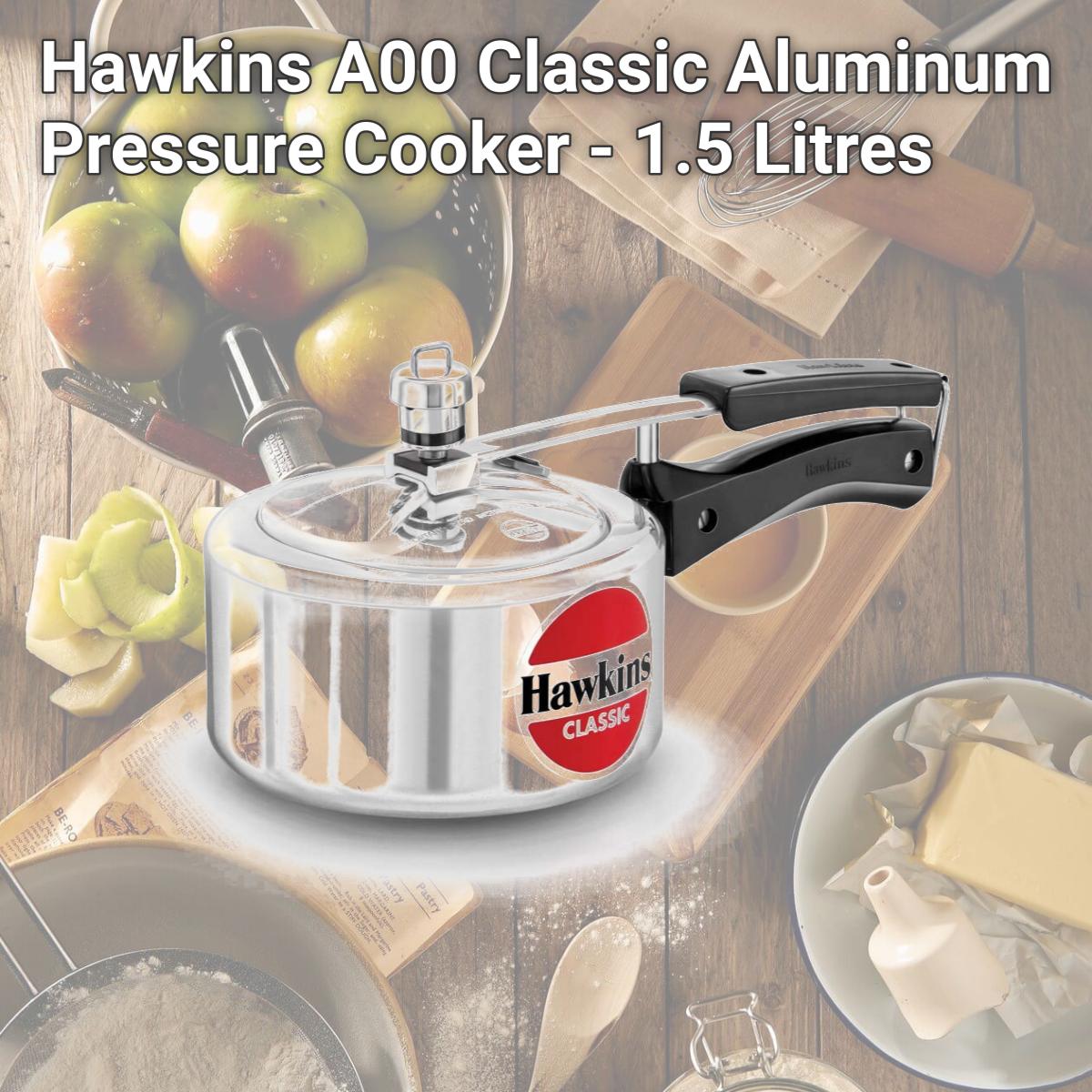 Picture of Hawkins A00 Classic Aluminum Pressure Cooker - 1.5 Litres