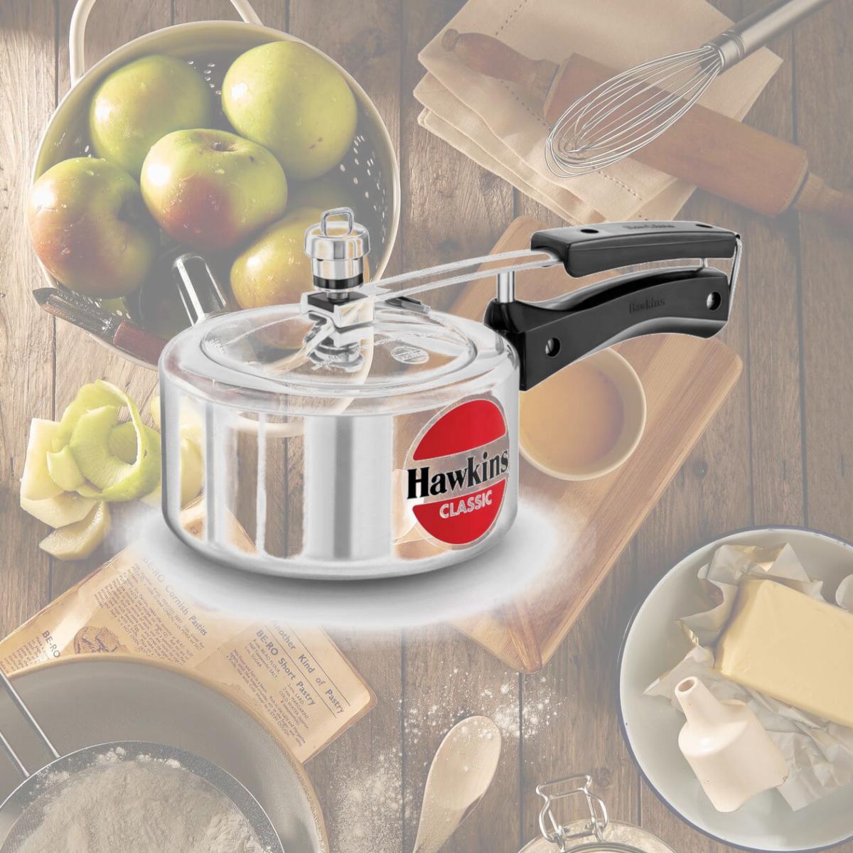 Picture of Hawkins A00 Classic Aluminum Pressure Cooker - 1.5 Litres