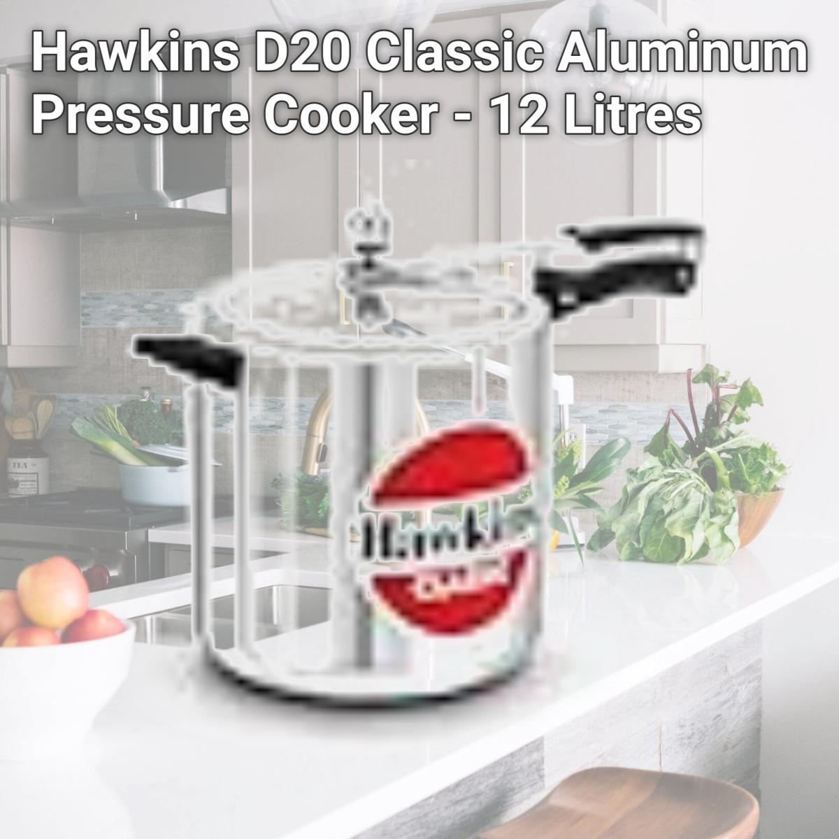Picture of Hawkins D20 Classic Aluminum Pressure Cooker - 12 Litres