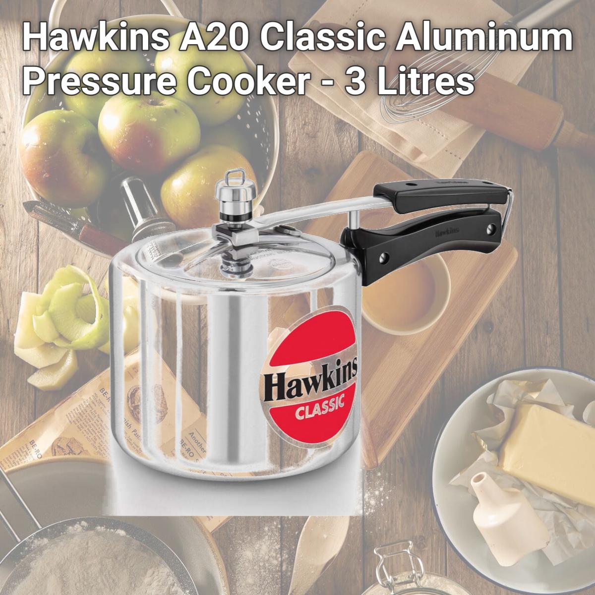 Picture of Hawkins A20 Classic Aluminum Pressure Cooker - 3 Litres
