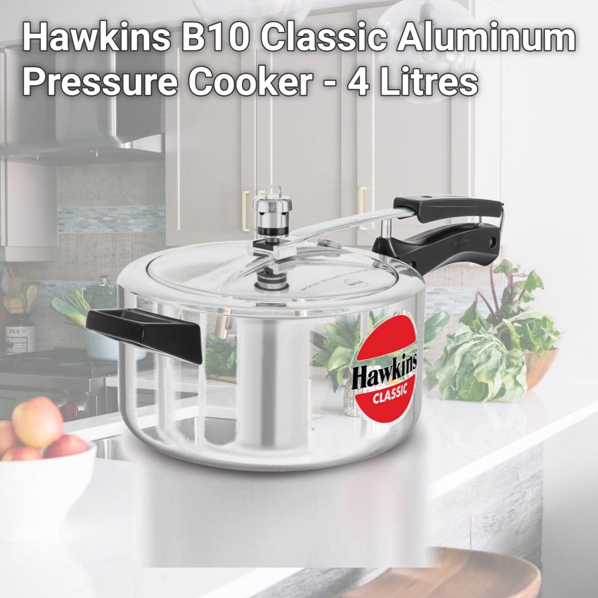 Picture of Hawkins B10 Classic Aluminum Pressure Cooker - 4 Litres