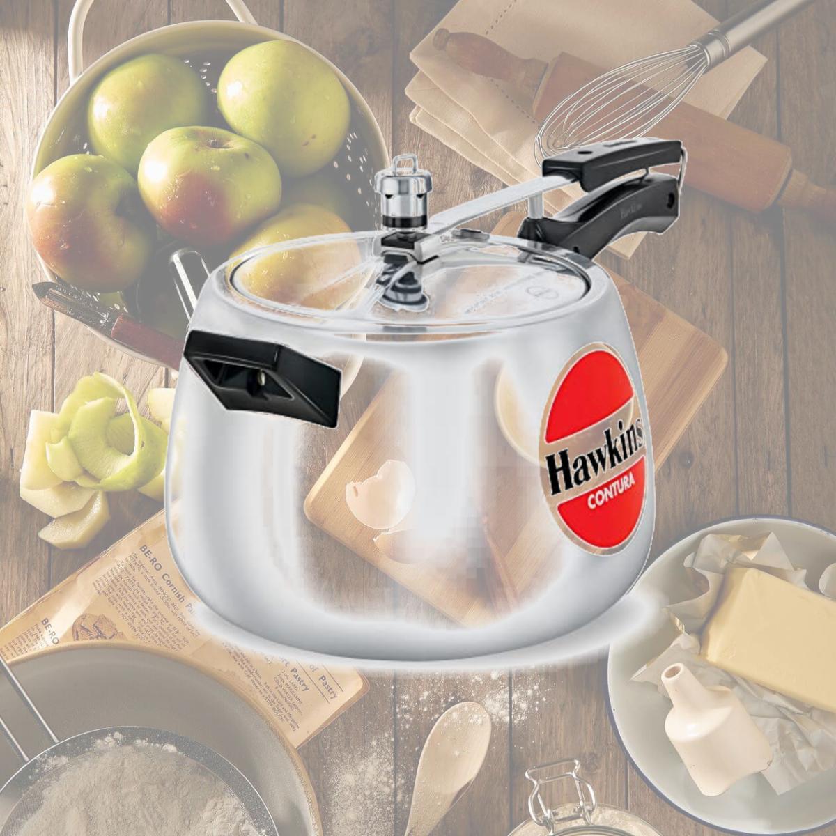 Picture of Hawkins M45 Contura Pressure Cooker New Shape - 6.5 Litres