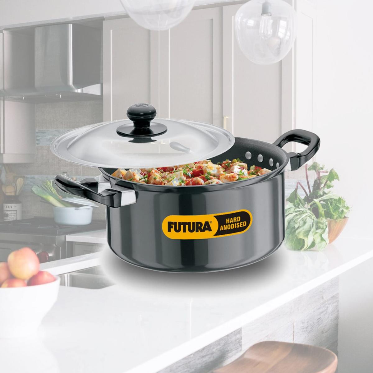 Picture of Hawkins L33 Futura Hard Anodised Cook and Serve Stewpot - 2.25 Litres