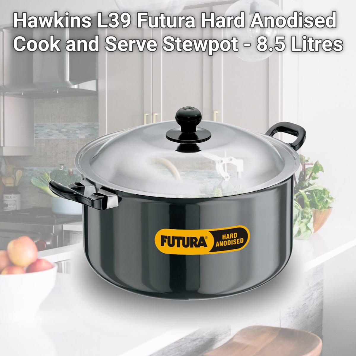 Picture of Hawkins L39 Futura Hard Anodised Cook and Serve Stewpot - 8.5 Litres