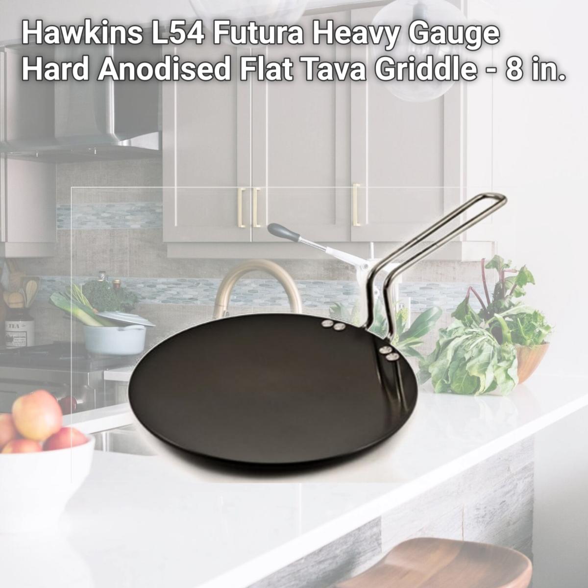 Picture of Hawkins L54 Futura Heavy Gauge Hard Anodised Flat Tava Griddle - 8 in.