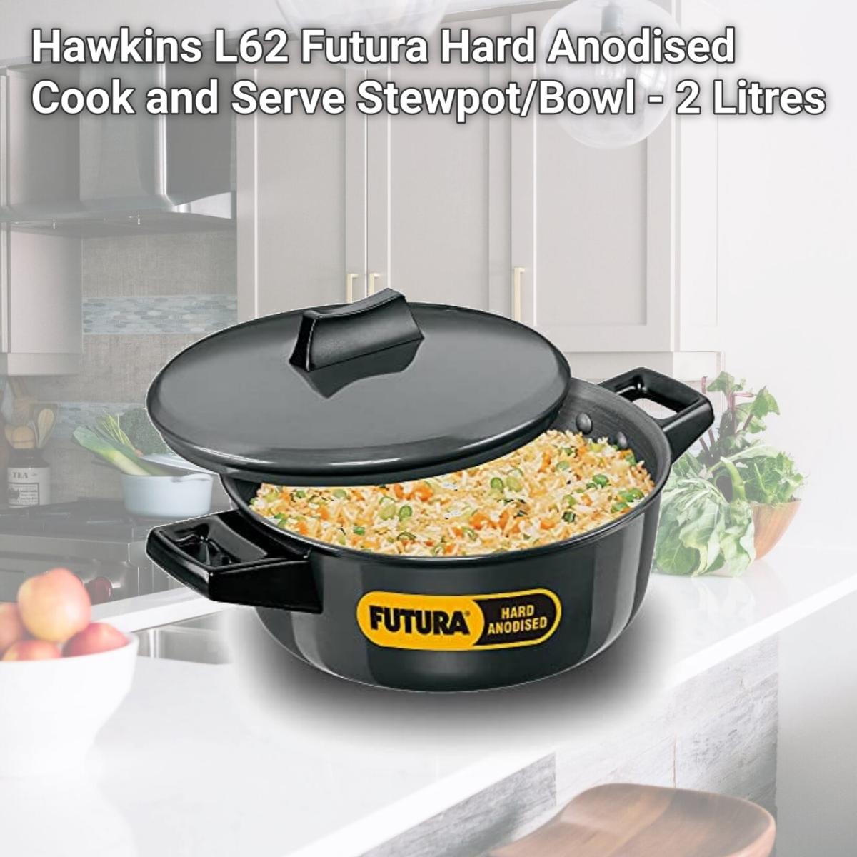 Picture of Hawkins L62 Futura Hard Anodised Cook and Serve Stewpot/Bowl - 2 Litres