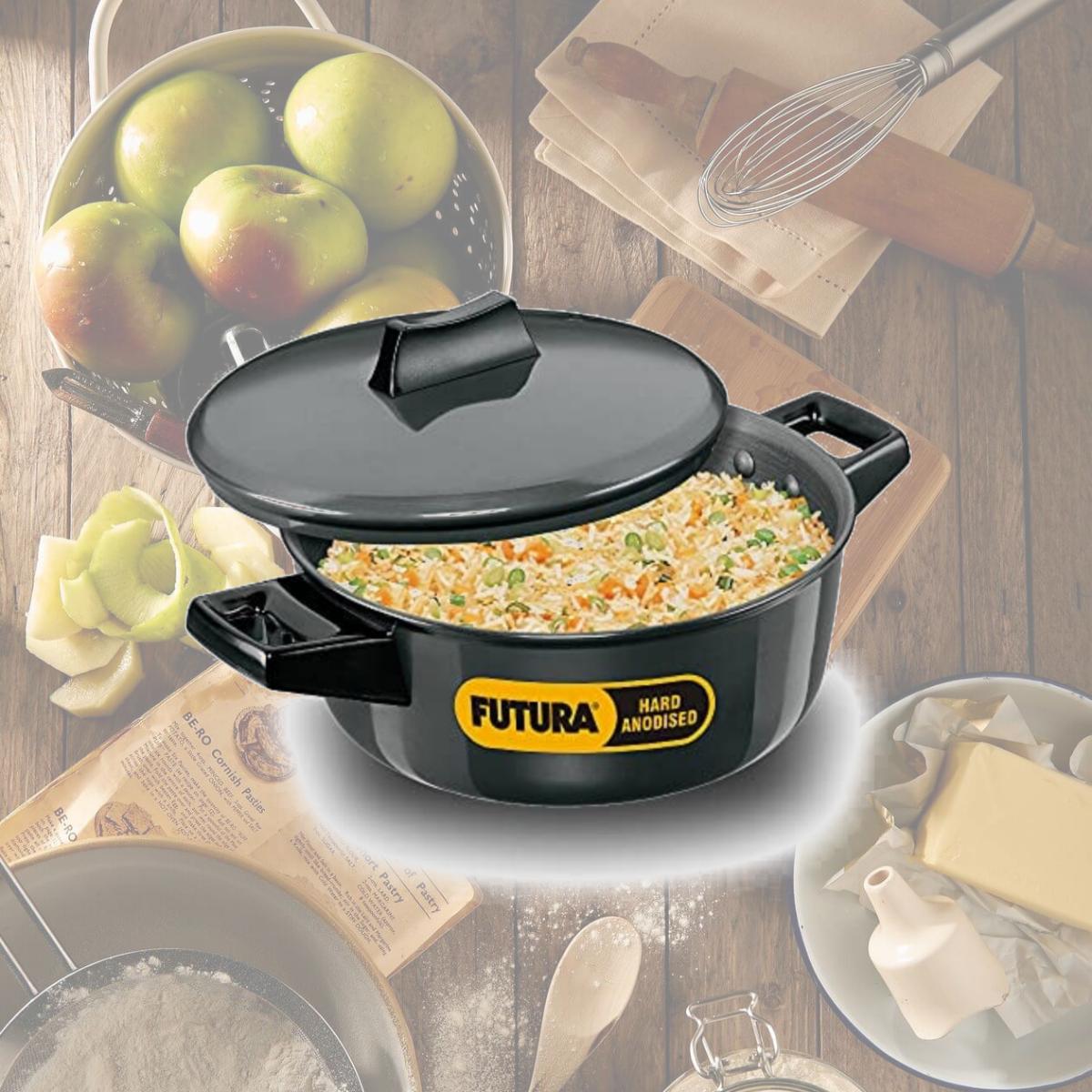 Picture of Hawkins L62 Futura Hard Anodised Cook and Serve Stewpot/Bowl - 2 Litres