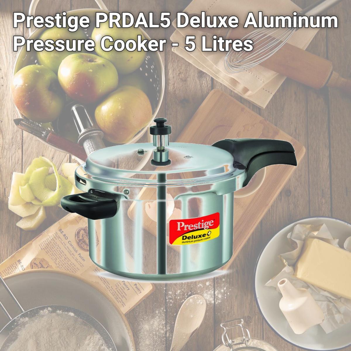 Picture of Prestige PRDAL5 Deluxe Aluminum Pressure Cooker - 5 Litres