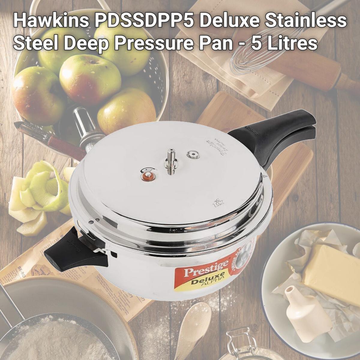 Picture of Hawkins PDSSDPP5 Deluxe Stainless Steel Deep Pressure Pan - 5 Litres