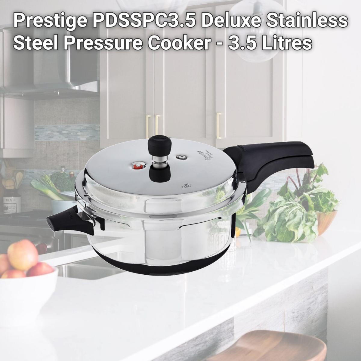 Picture of Prestige PDSSPC3.5 Deluxe Stainless Steel Pressure Cooker - 3.5 Litres