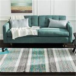 Amb0419-0268 2 Ft. 6 In. X 8 Ft. Durga Hand-loomed Flatweave Area Rug - Gray & White