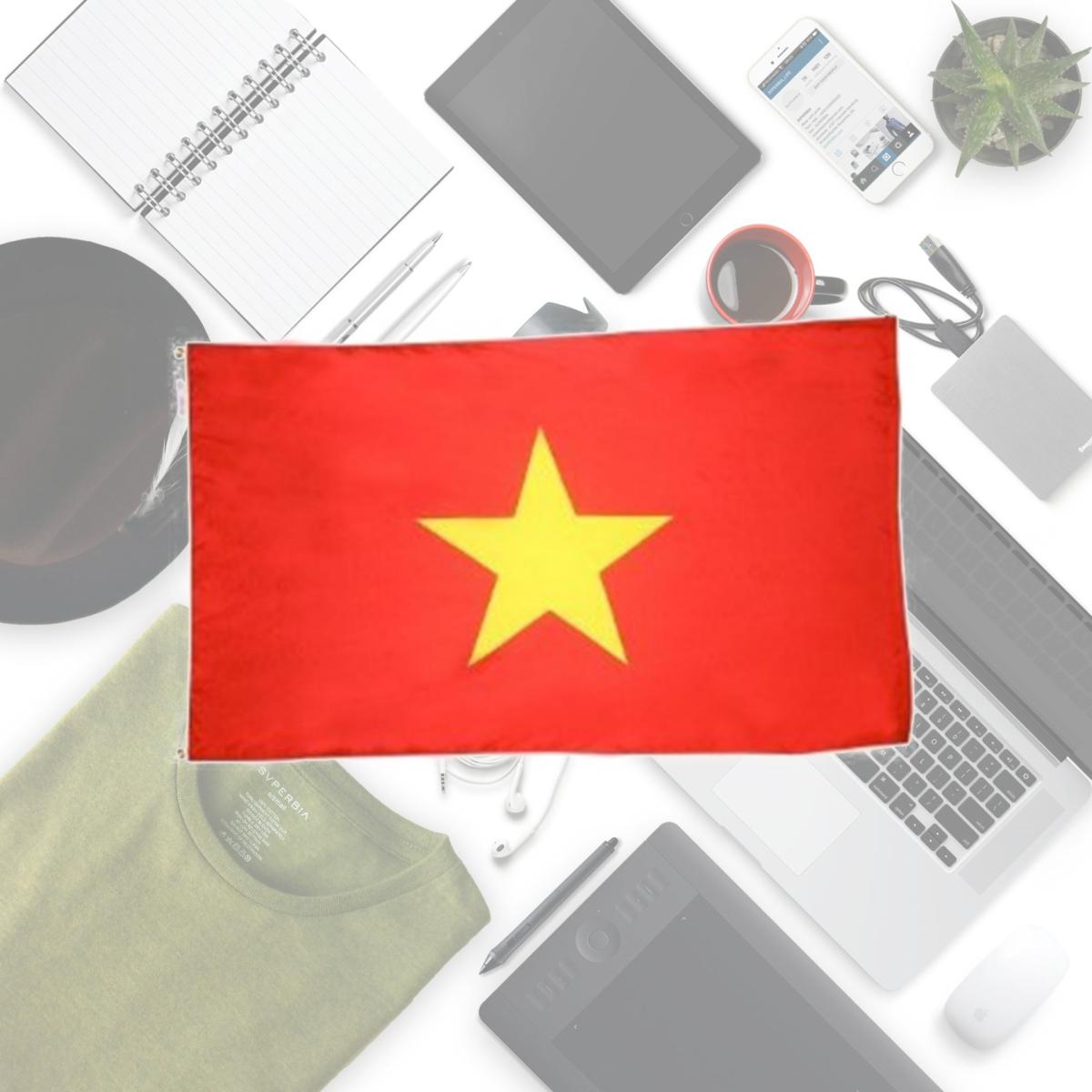 Picture of Annin Flagmakers 199237 4 ft. X 6 ft. Nyl-Glo Vietnam Flag