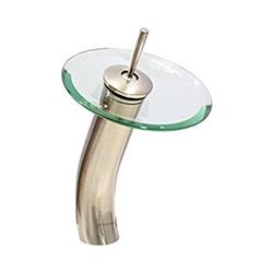Wf1h10-bn Seven Glass Head Waterfall Bathroom & Vessel Faucet, 11.5 In. - Brushed Nickel