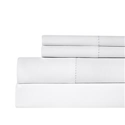 Hem-500ctn-wht-kg Hemstitch 500 Thread Count 100 Percent Cotton Sheet Set - King - White