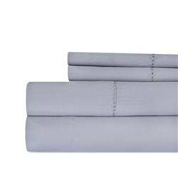 Hem-500ctn-gry-kg Hemstitch 500 Thread Count 100 Percent Cotton Sheet Set - King - Gray