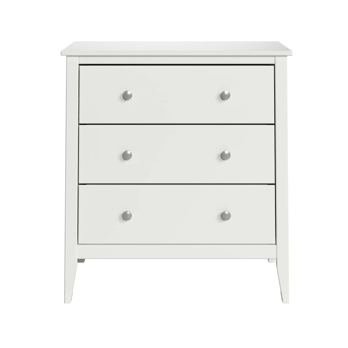 47913 Solid Wood 3 Drawer Dresser - White