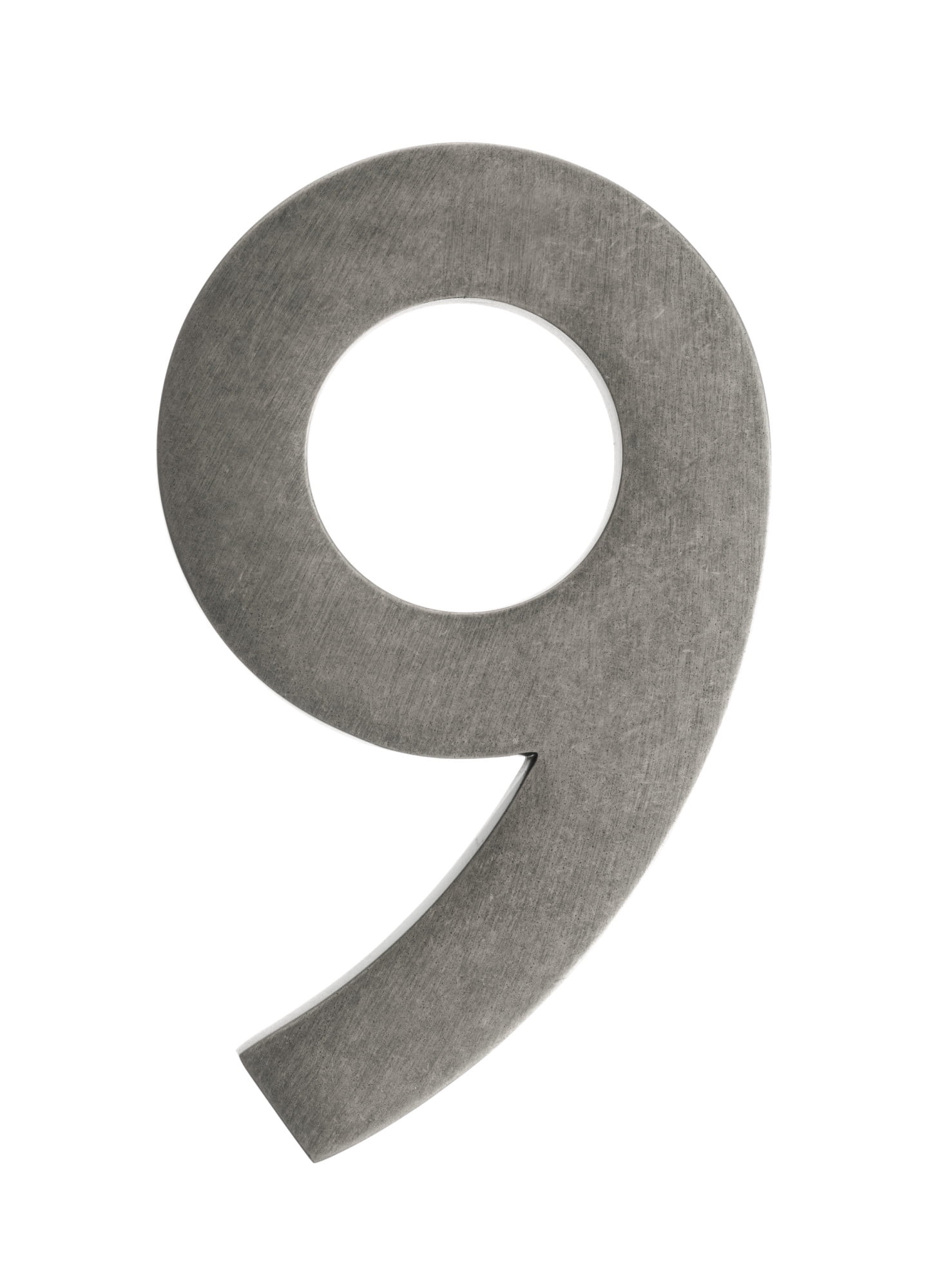 3582apa-9 Floating House Number 9, Antique Pewter - 4 In.