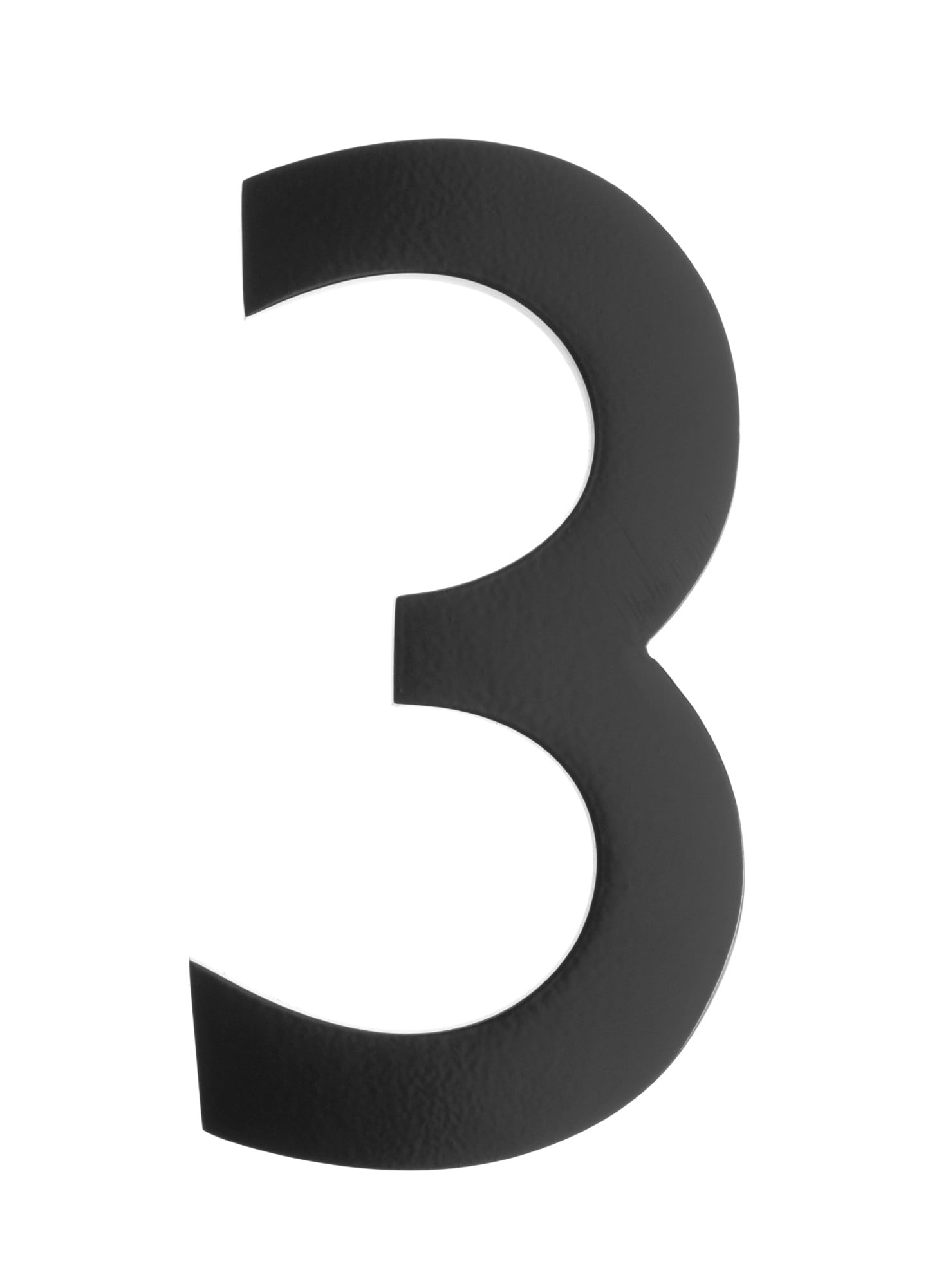 3582b-3 Floating House Number 3, Black - 4 In.