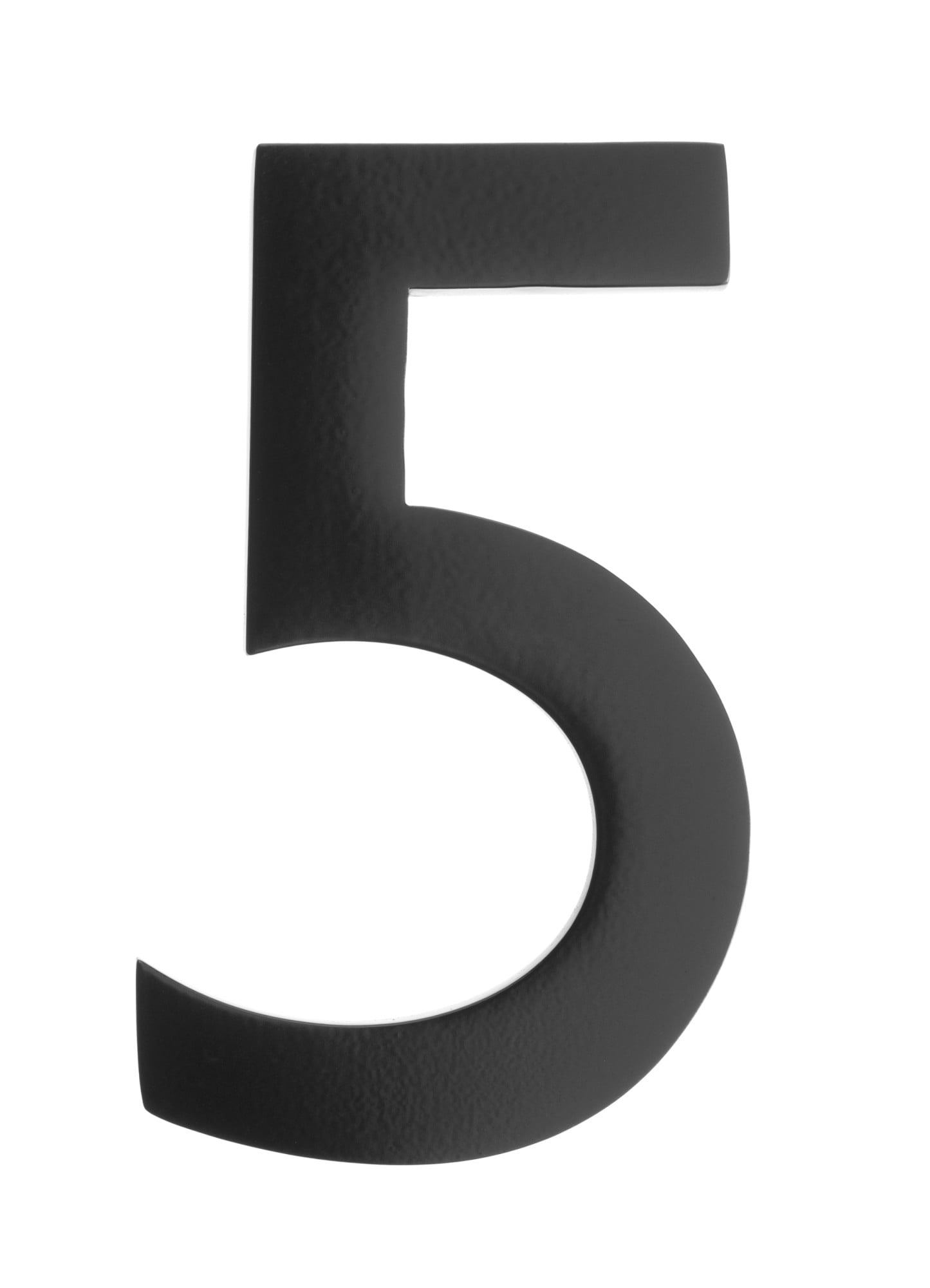 3582b-5 Floating House Number 5, Black - 4 In.