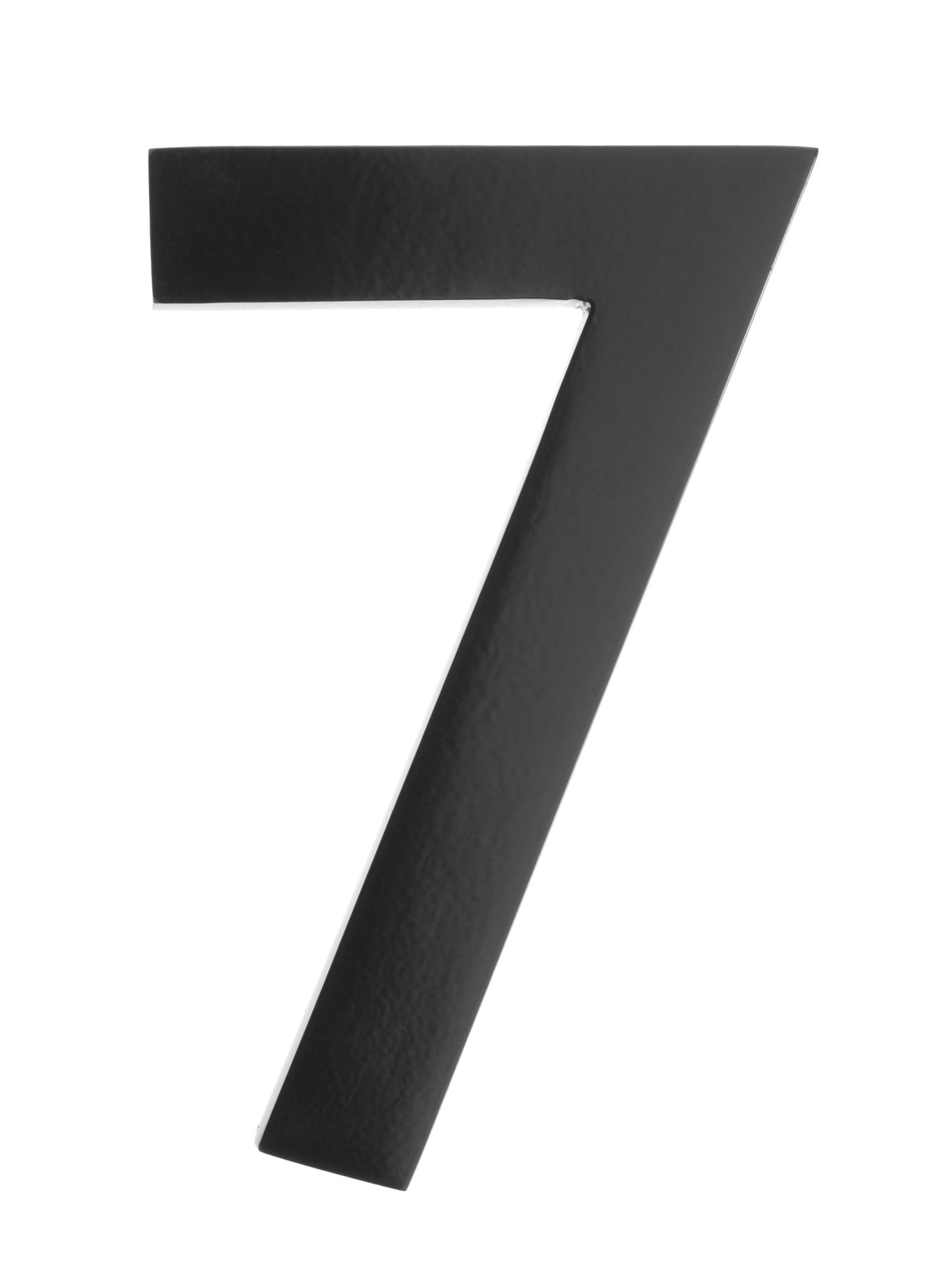 3582b-7 Floating House Number 7, Black - 4 In.