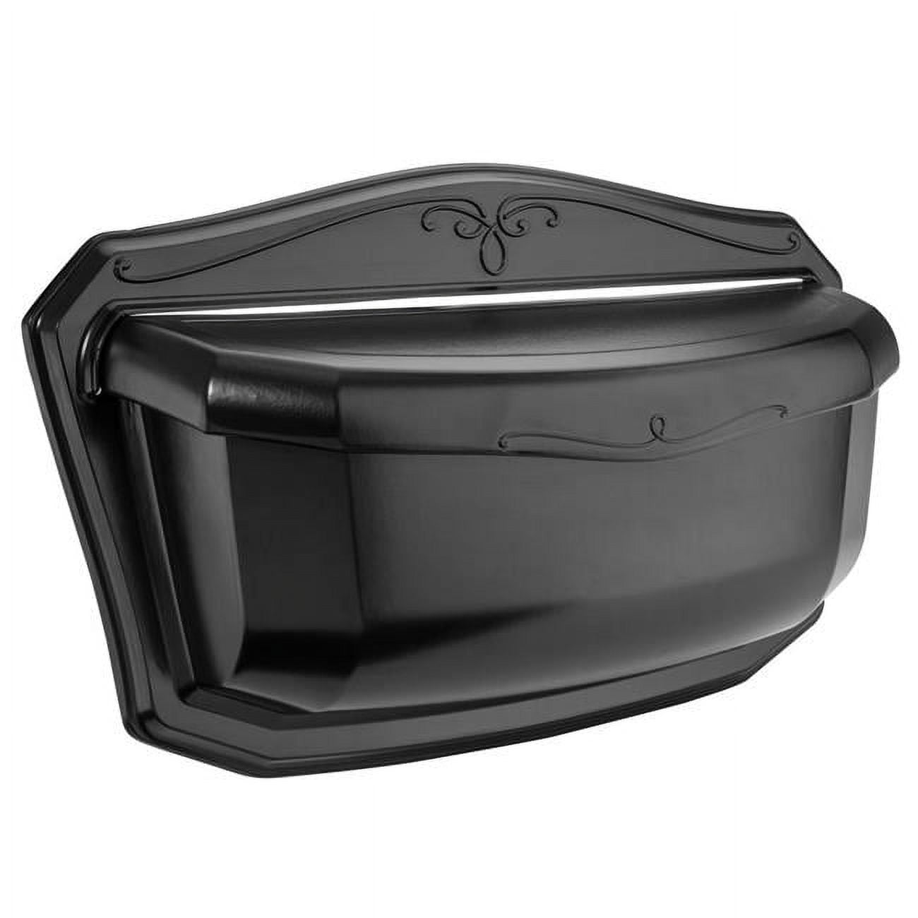 Villa Wall Mount Mailbox, Black