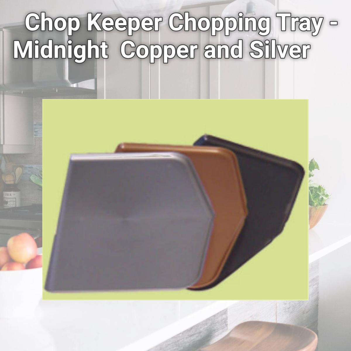 Picture of Argee Corp RG908 Chop Keeper Chopping Tray - Midnight  Copper and Silver