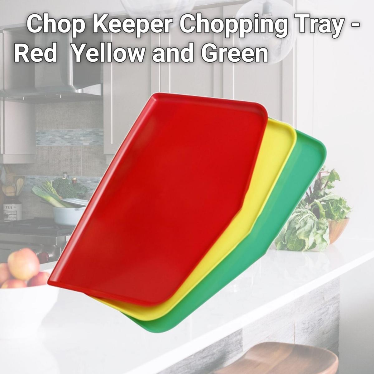 Picture of Argee Corp RG909 Chop Keeper Chopping Tray - Red  Yellow and Green