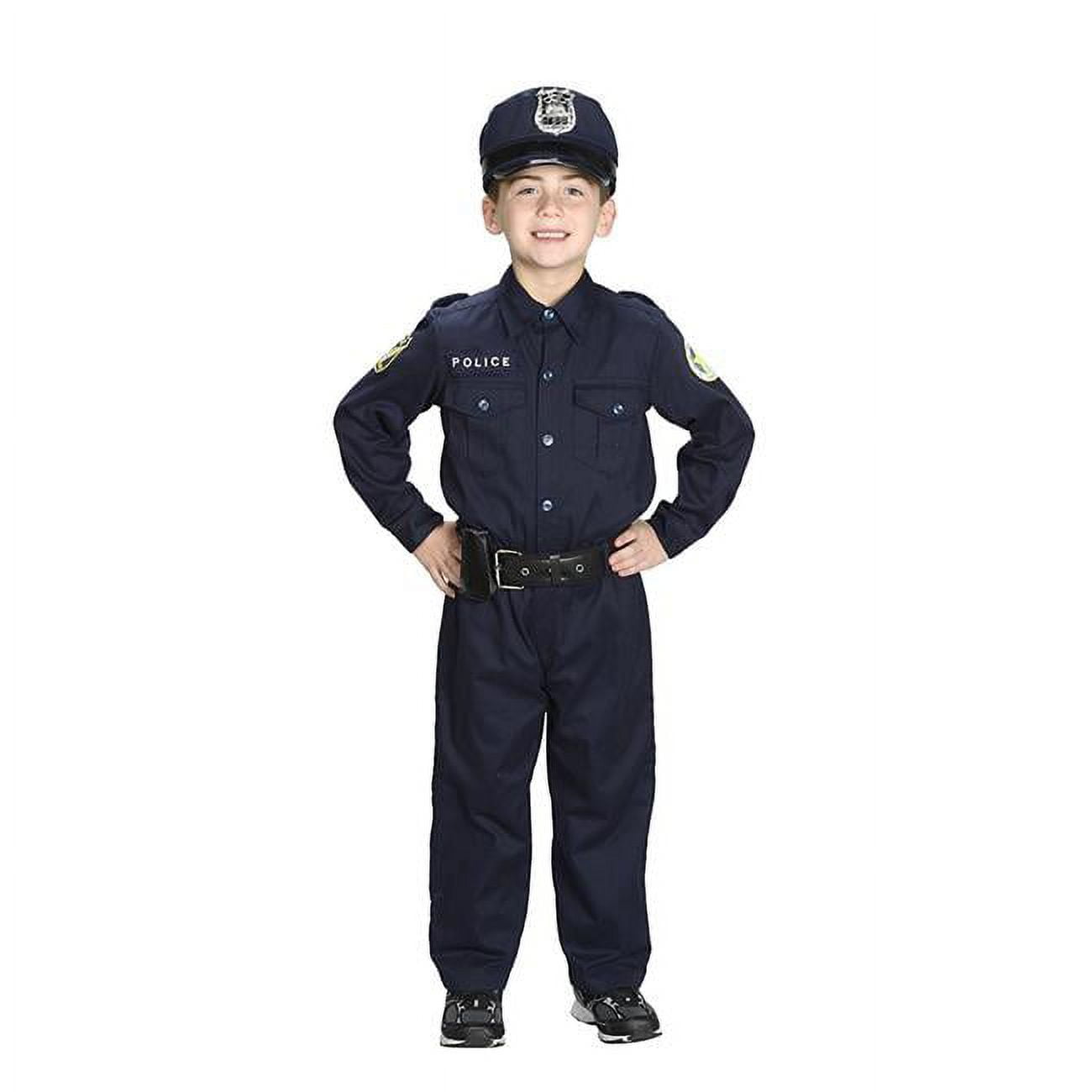 Aeromax Po-23 2 By 3 Jr. Police Officer Suit With Cap & Belt
