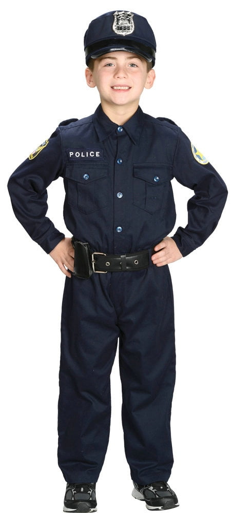 Aeromax Po-46 4 By 6 Jr. Police Officer Suit With Cap & Belt