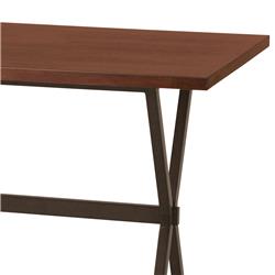 Lcvlbtabbs 31.5 X 87 X 35 In. Valencia Contemporary Rectangular Bar Table, Auburn Bay With Sedona Wood Top