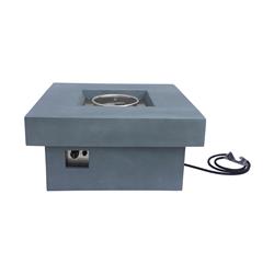 Lcfpmqgr 29 X 32 X 32 In. Marquee Outdoor Patio Fire Pit, Light Grey With Concrete Texture