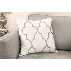 Lcpipa20lgray Paxton Contemporary Decorative Feather & Down Throw Pillow In Light Gray Jacquard Fabric - 20 X 20 X 7 In.