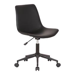 Lcopofblbl Optima Adjustable Faux Leather Task Chair, Black