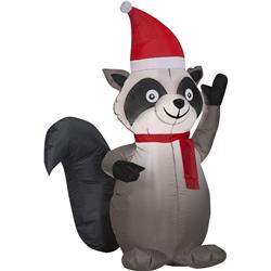 G08 112107x Holiday Raccoon, Multi Color - 4 X 2 X 2 Ft.