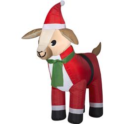 G08 115819x Goat In Santa Suit, Red - 4 X 3 X 2 Ft.