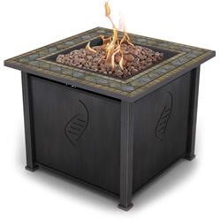 B07 68156 Rockwell Gas Fire Table, Bronze Patina
